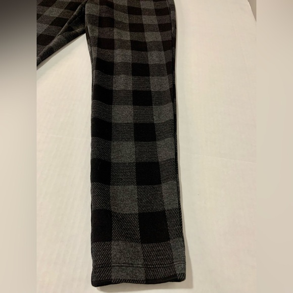LOFT Women's Buffalo Plaid Ponte Leggings Grey/Black | Size Medium | Great Cond - Picture 6 of 16